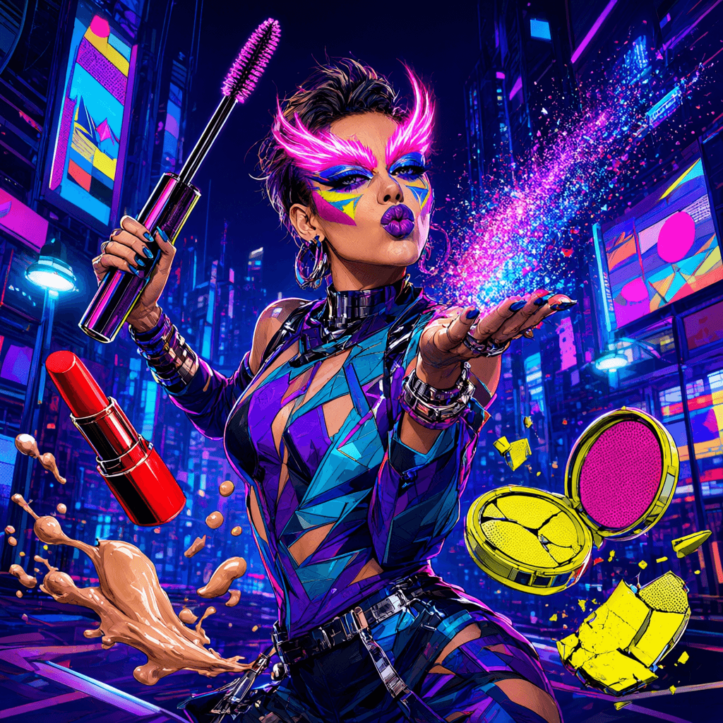 Cover art for Pink Brows, No Laws, inspired by: Maximalist makeup officially replaces clean girl beauty for 2027, taking over NYFW with Marc Jacobs models in bold cobalt and plum liner, Twiggy…
