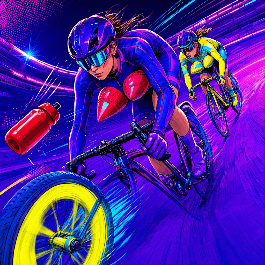 Cover art for Three Point Six, inspired by: Women's Tour de France riders are accused of using bra padding for 'chest fairing,' a practice said to cut drag by up to 3.6%.