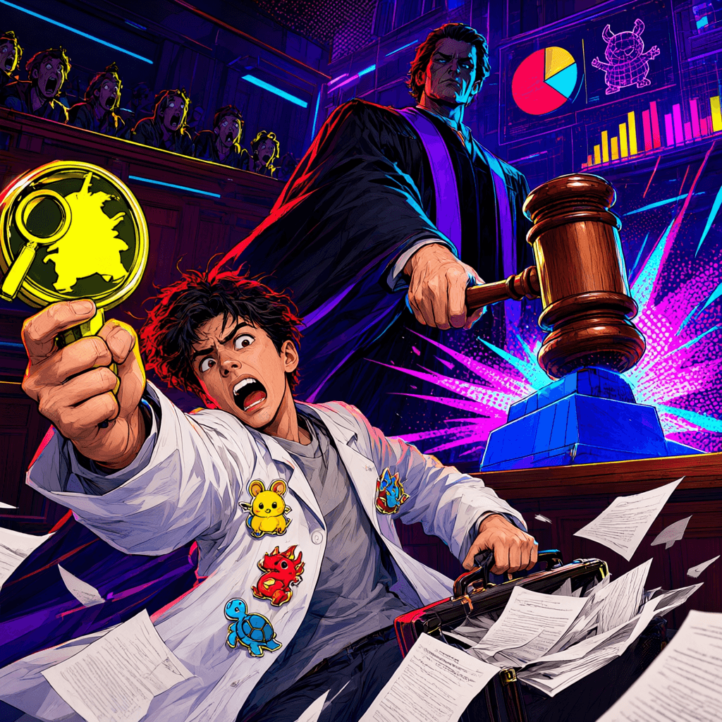 Cover art for No Badge For You, inspired by: A man sued Nintendo after being denied the honorary Pokemon Professor title; a judge threw the case out.