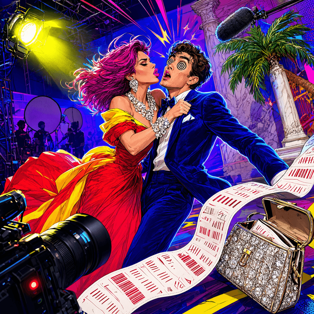 Cover art for Sixty Kisses, One Receipt, inspired by: A wealthy Chinese woman financed a drama to star in it and kiss the male lead 60+ times, leading to platform rejection.
